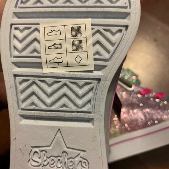 New Toddler Girl Skechers Light Up High Top Size 6 - Picture 6 of 7